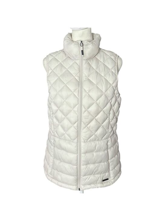 ZeroXposur Jackets & Blazers - ZeroXposur Elena Quilted Vest with Pockets Full Zip White Size Small